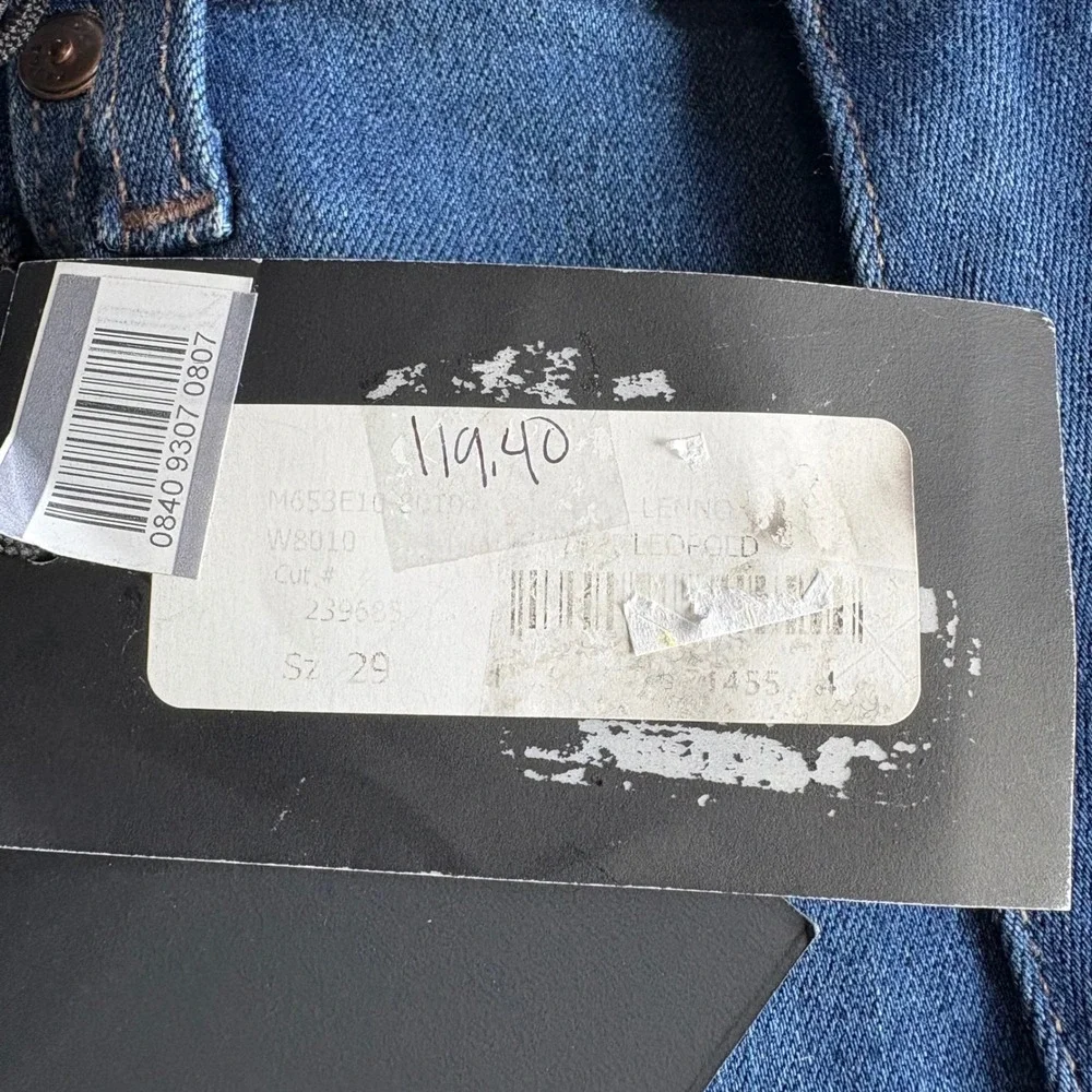 PAIGE Lennox Slim TRANSCEND Jeans Leopold Blue Wash Mens 29x33 NWT